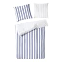Perkal-Bettwäsche flat stripe | Blau