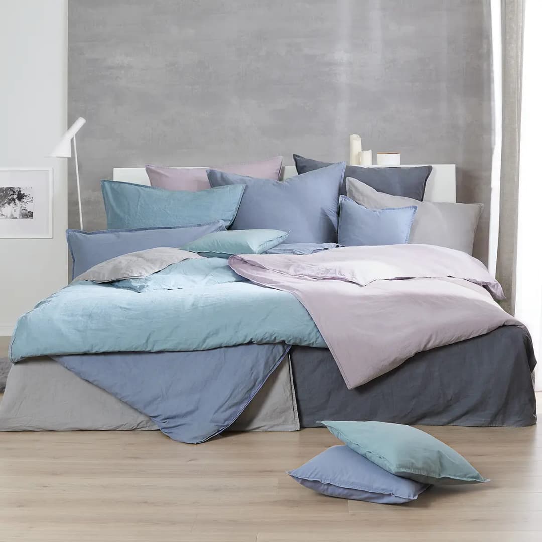 Renforce-Bettwäsche Stonewashed Pure | Rosa