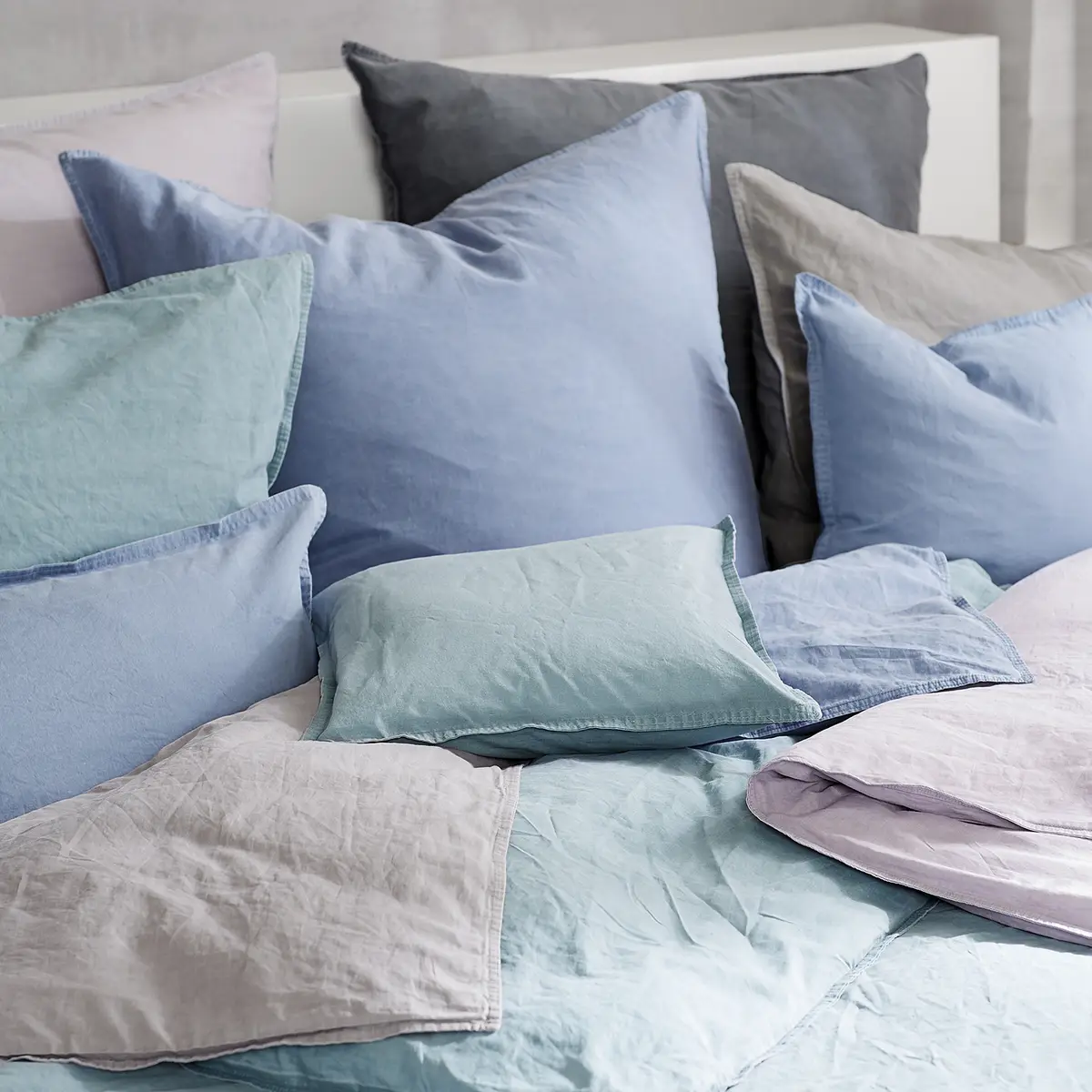 Renforce-Bettwäsche Stonewashed Pure | Rosa