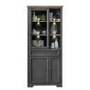 Vitrinenschrank Jasmund | Grau