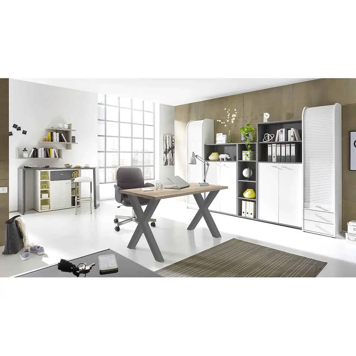 Schreibtisch Leeton II | Braun
