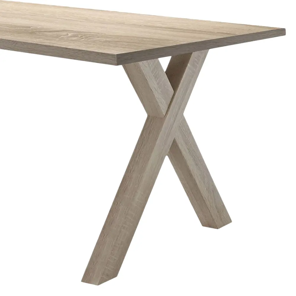 Schreibtisch-Ansatz II 140cm Braun/Eiche Sanremo Hell Dekor