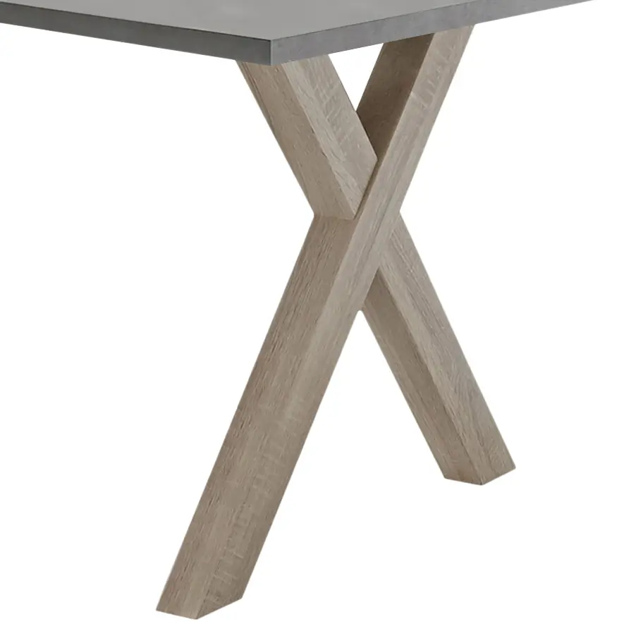 Schreibtisch-Ansatz II 140cm Grau/Eiche/Anthrazit | Grau