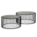 Couchtisch Wire 2er-Set | Schwarz