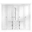 Drehtürenschrank 227cm Weiß | Weiß