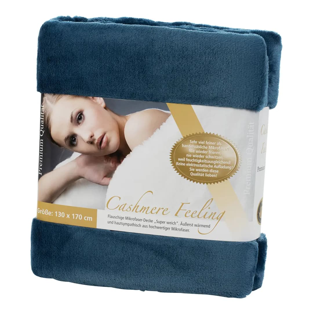 Plaid Premium Cashmere Feeling | Blau