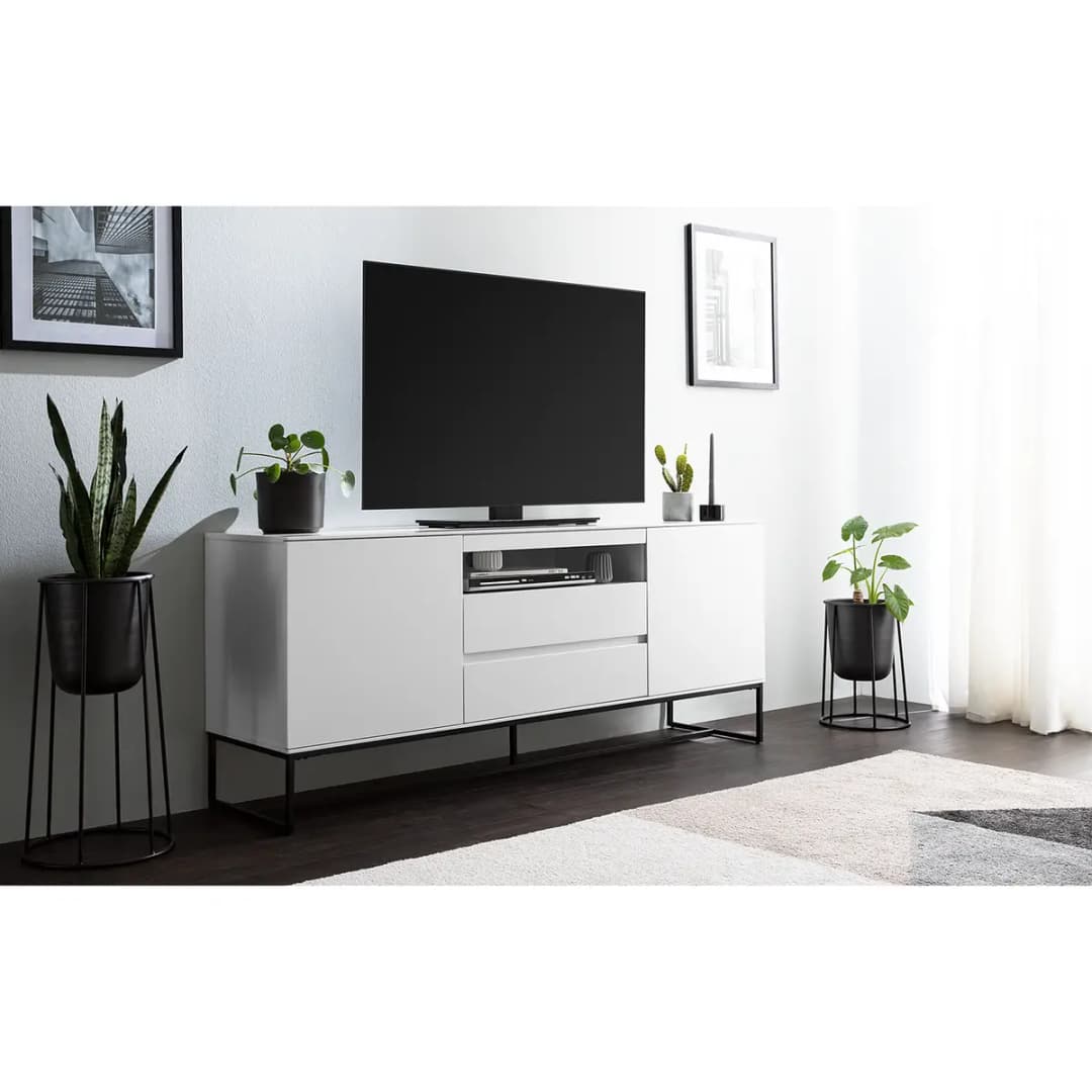 TV-Lowboard Zaddy | Weiß