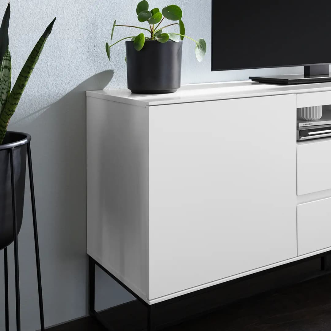 TV-Lowboard Zaddy | Weiß