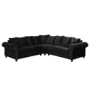 Ecksofa Solita | Schwarz