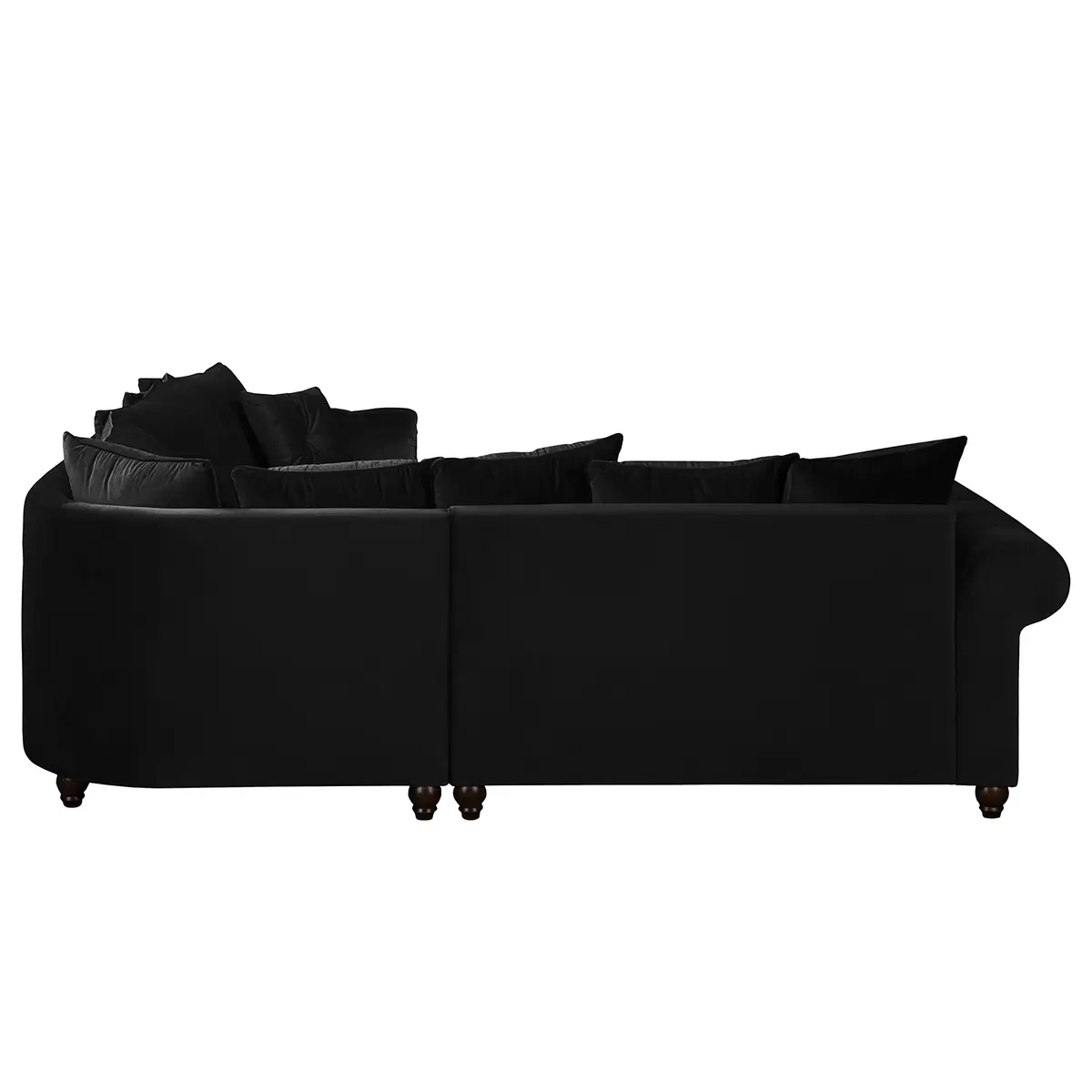Ecksofa Solita | Schwarz