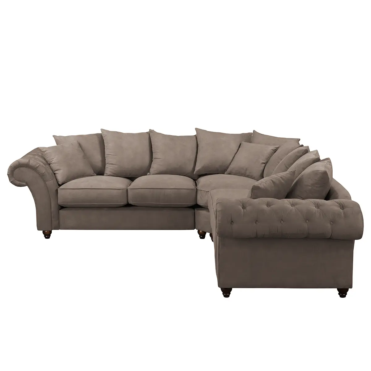 Ecksofa | Braun
