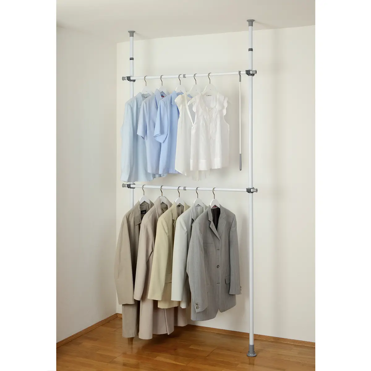Teleskop-Regal Basic | Weiß