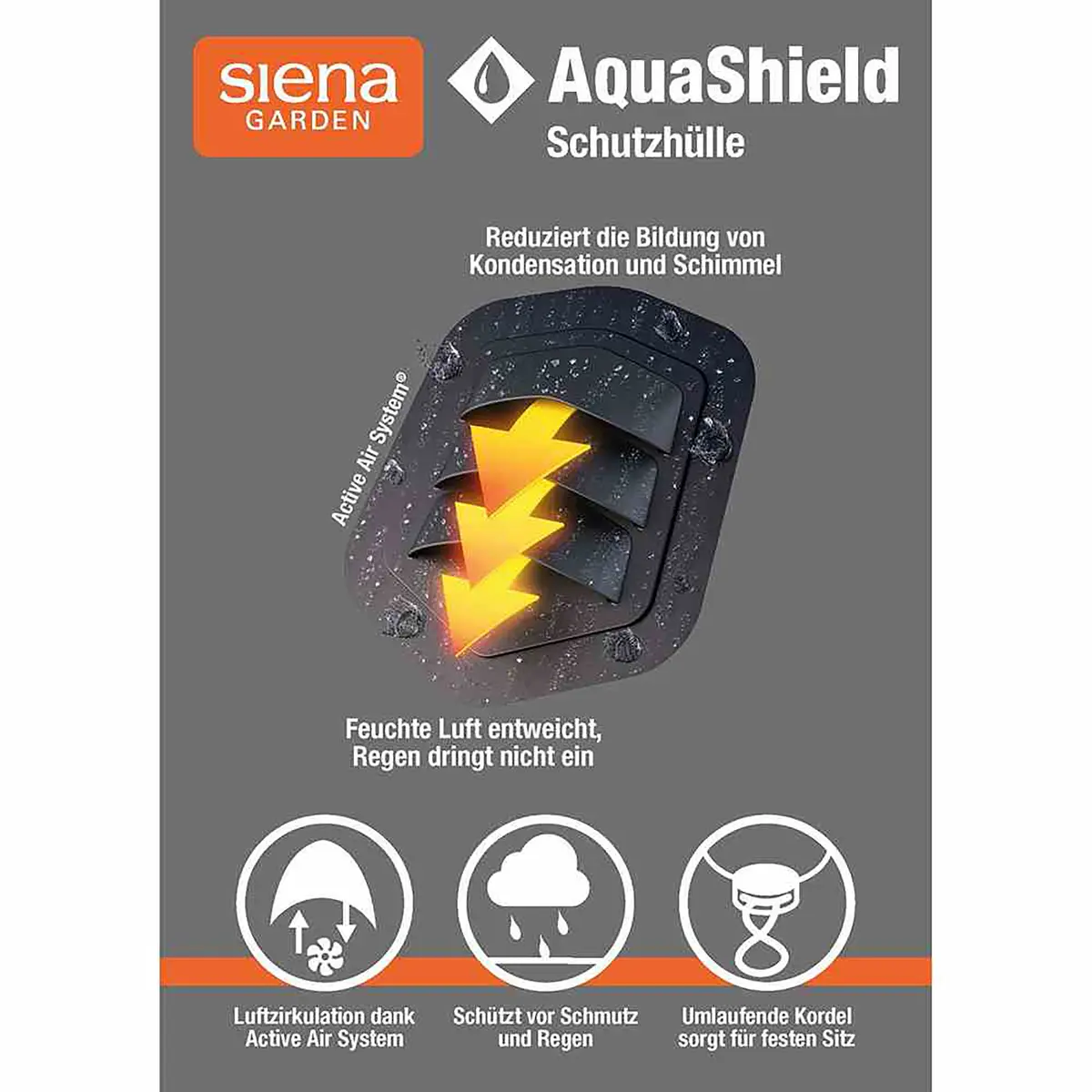 Schutzhülle Aqua Shield IV 240cm | Grau