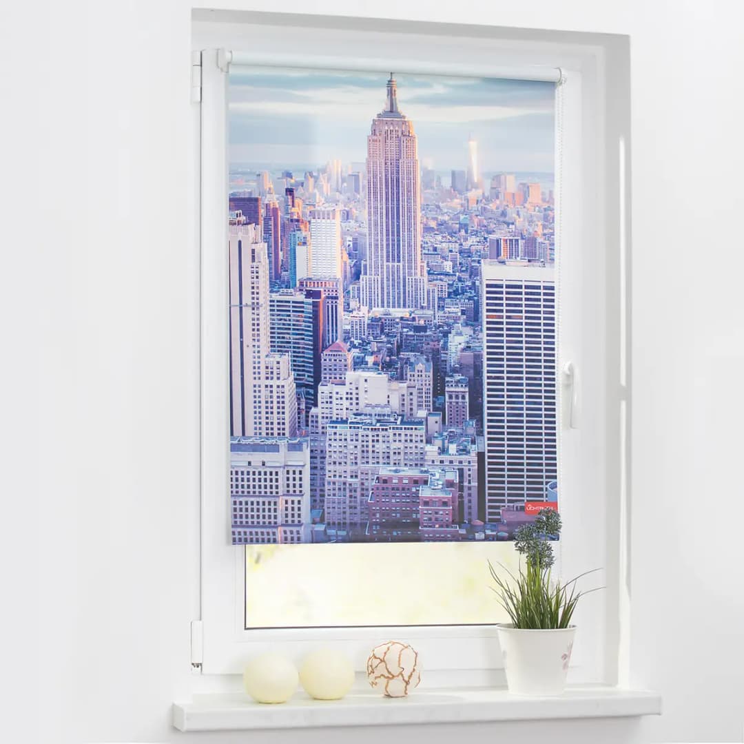 Klemmfix-Rollo New York | Blau