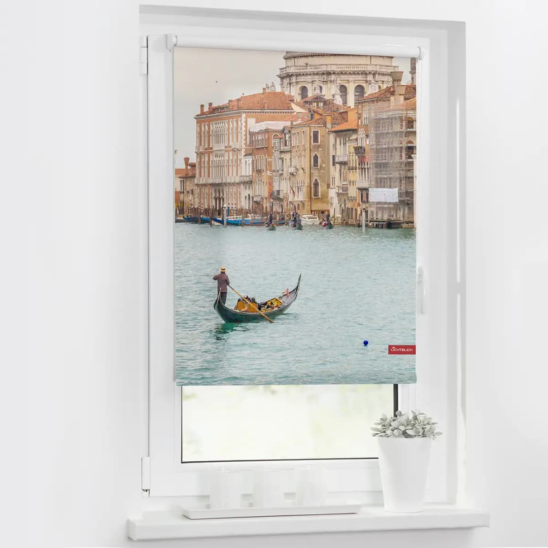 Klemmfix-Rollo Venedig Canal Grande | Mehrfarbig