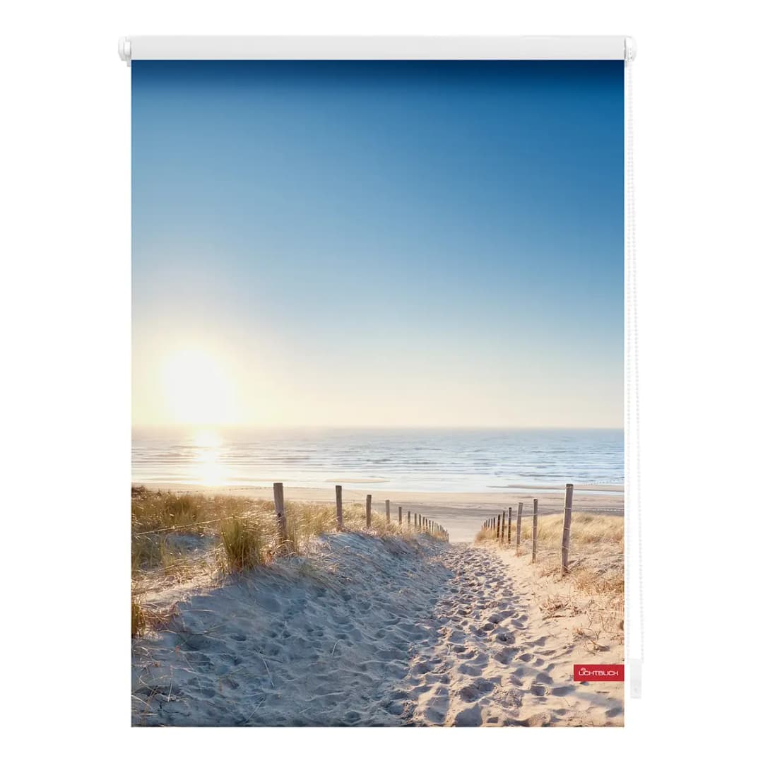 Klemmfix-Rollo Ostseestrand | Blau