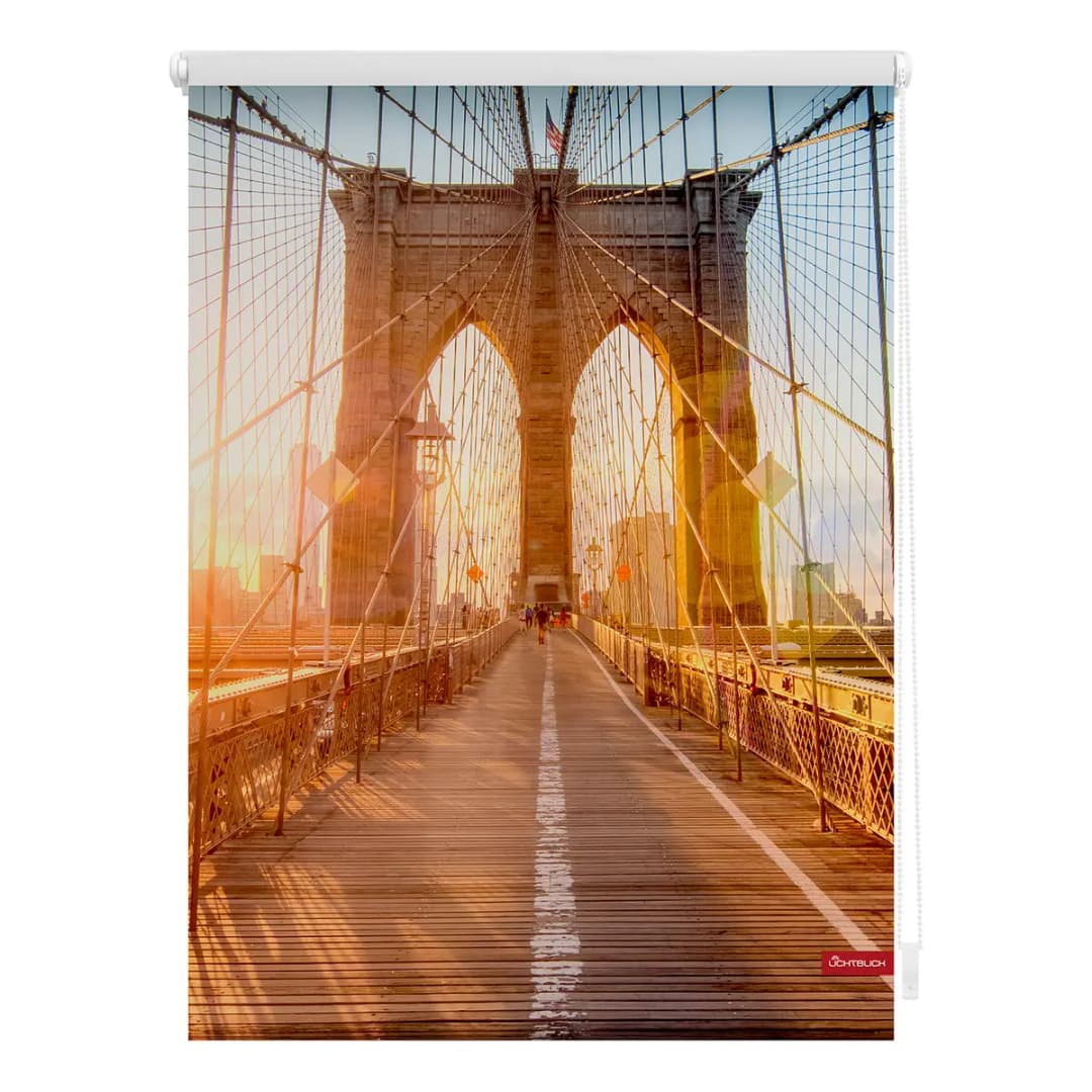Klemmfix-Rollo Brooklyn Bridge | Orange
