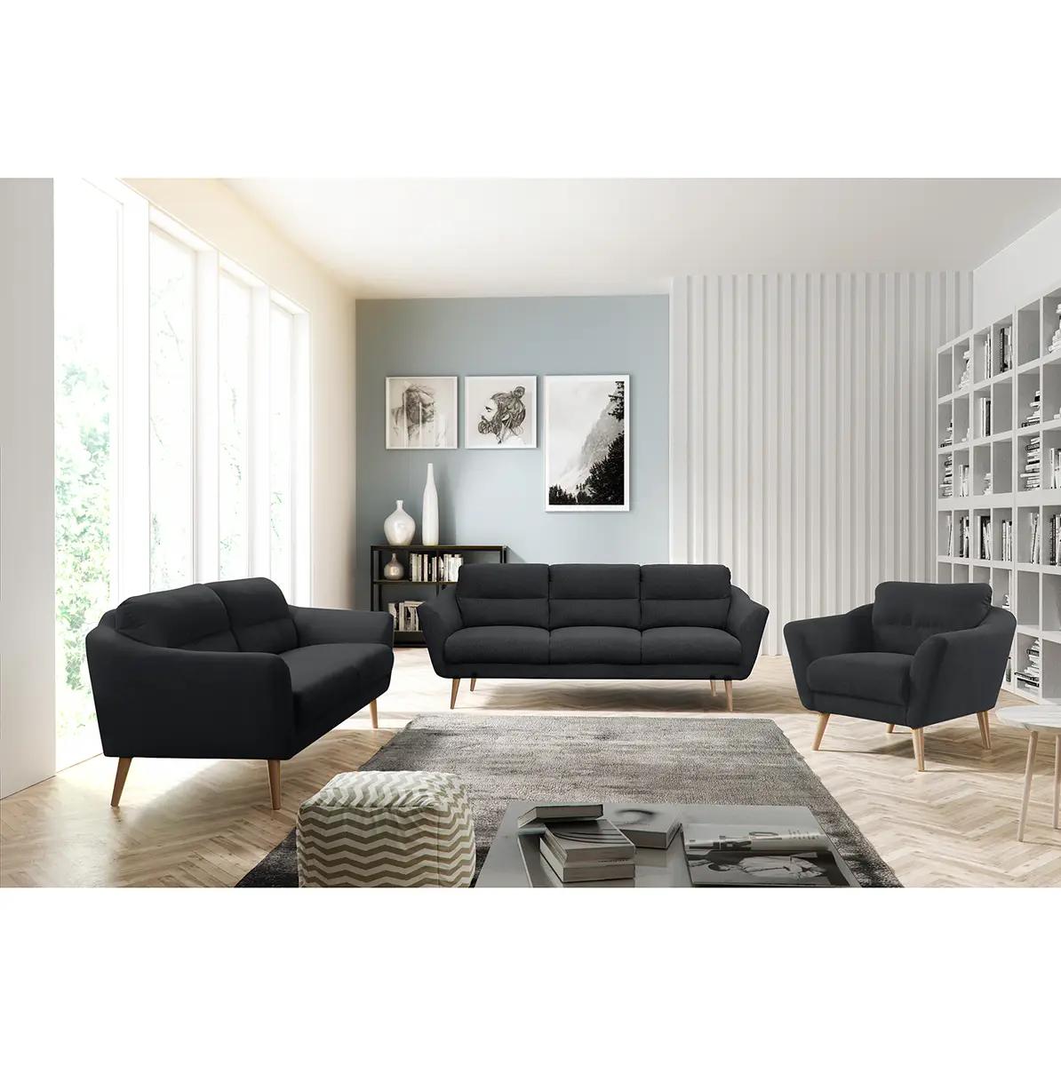 Sofa Lucinda I 3-Sitzer | Grau