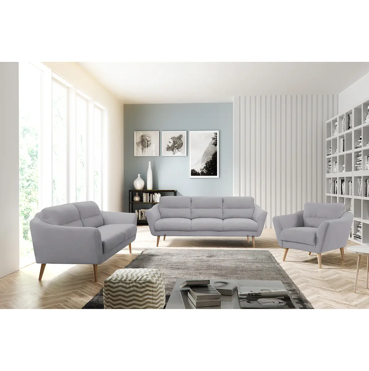 Sofa Lucinda I 2-Sitzer | Grau