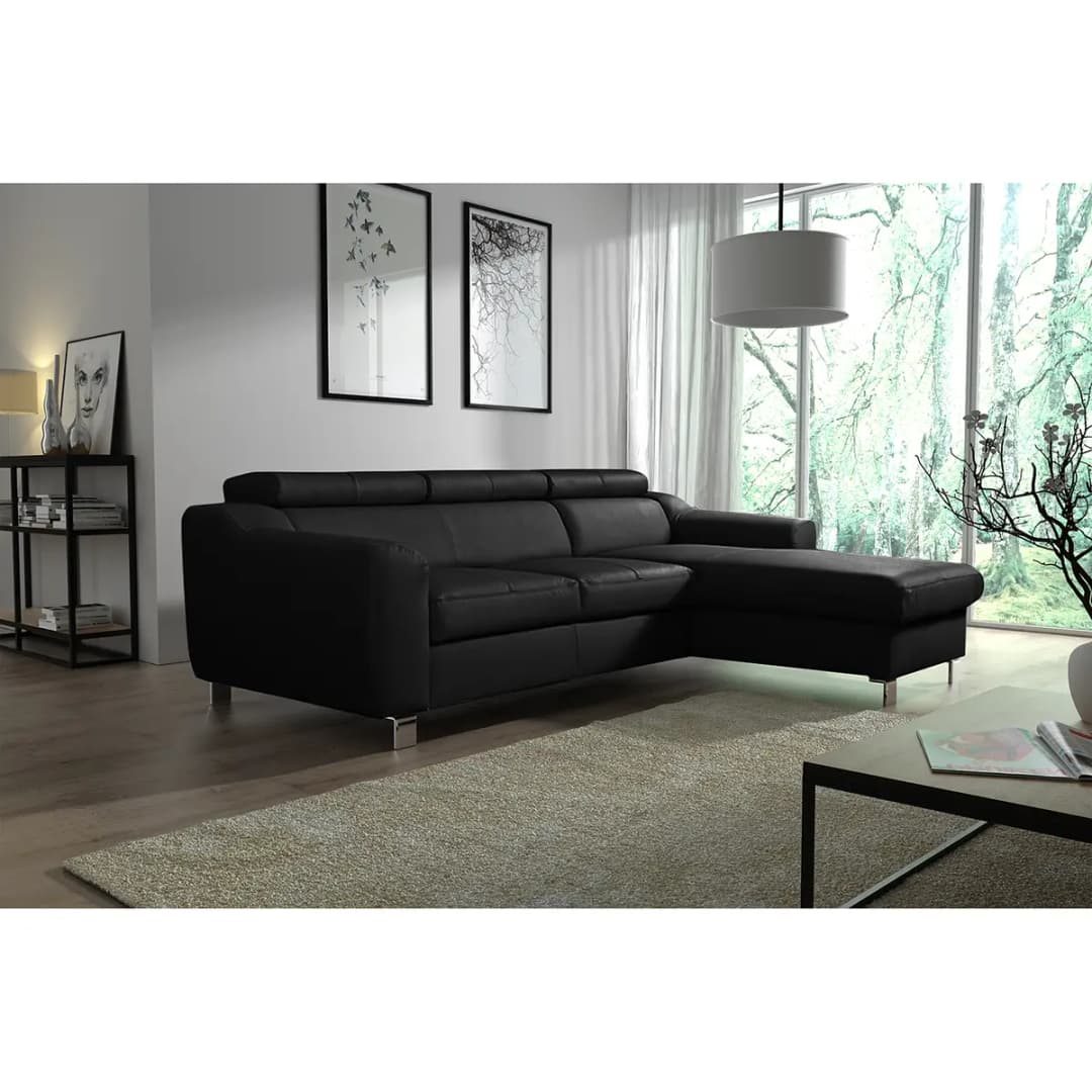 Ecksofa Burnside I | Schwarz