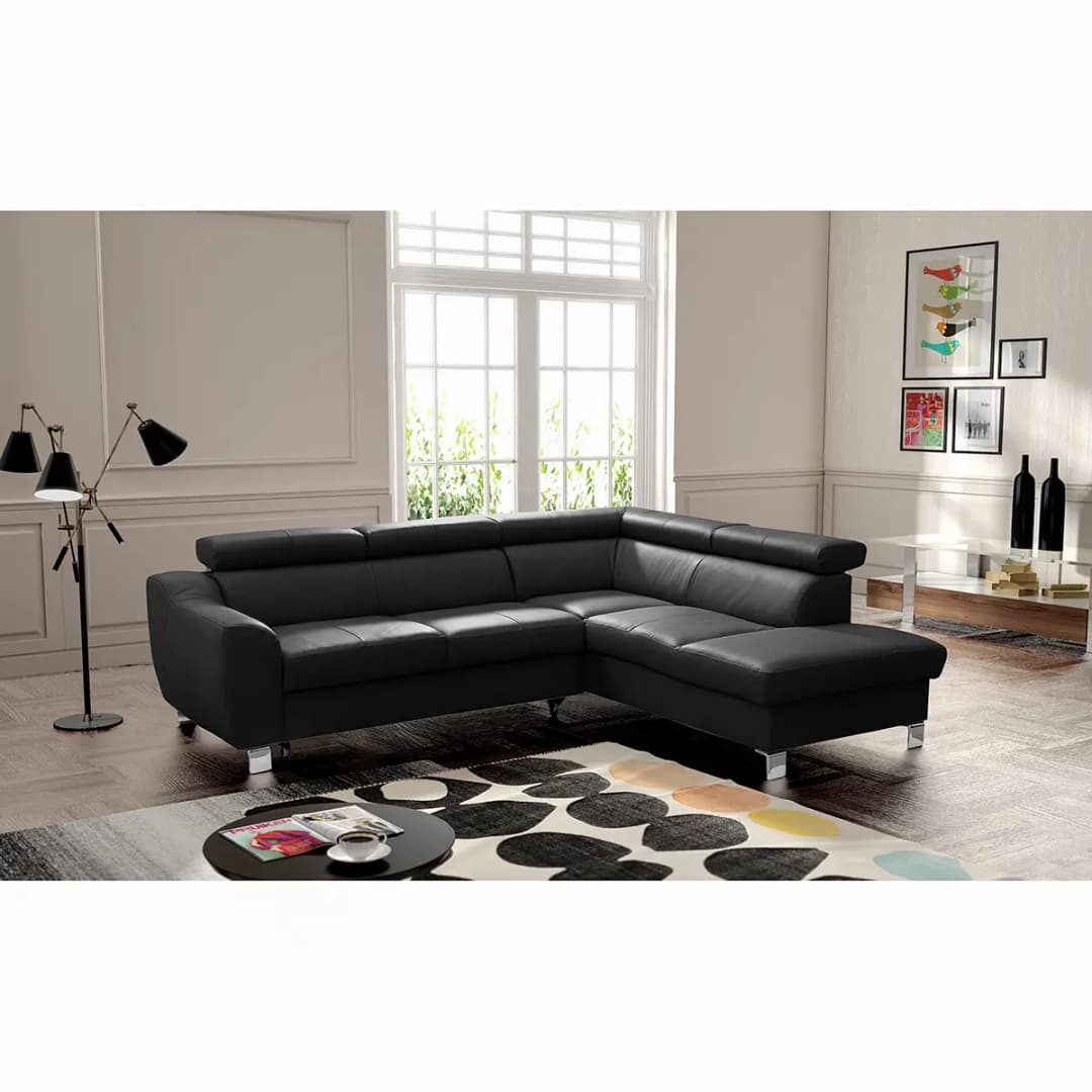 Ecksofa Burnside II | Schwarz