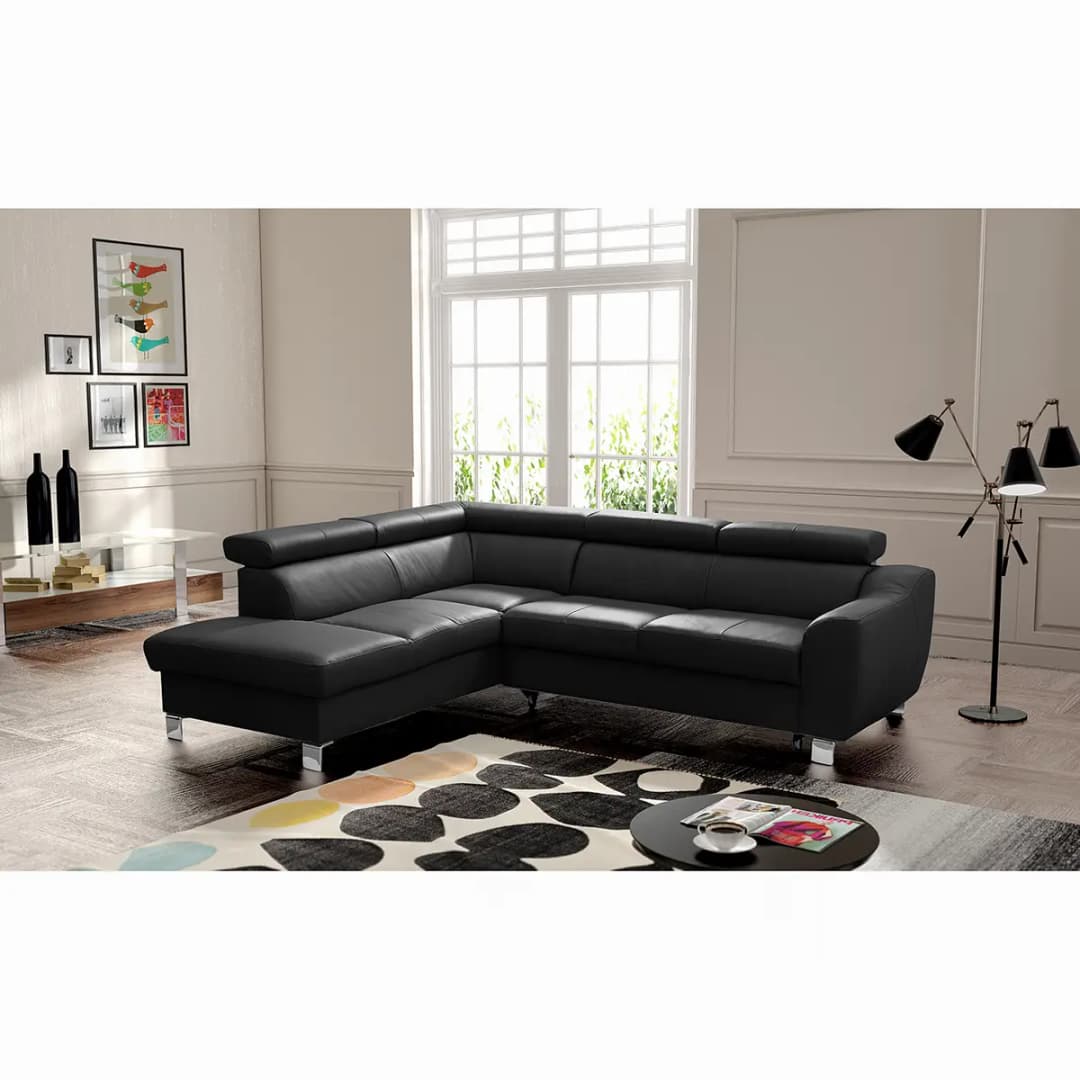 Ecksofa Burnside II | Schwarz