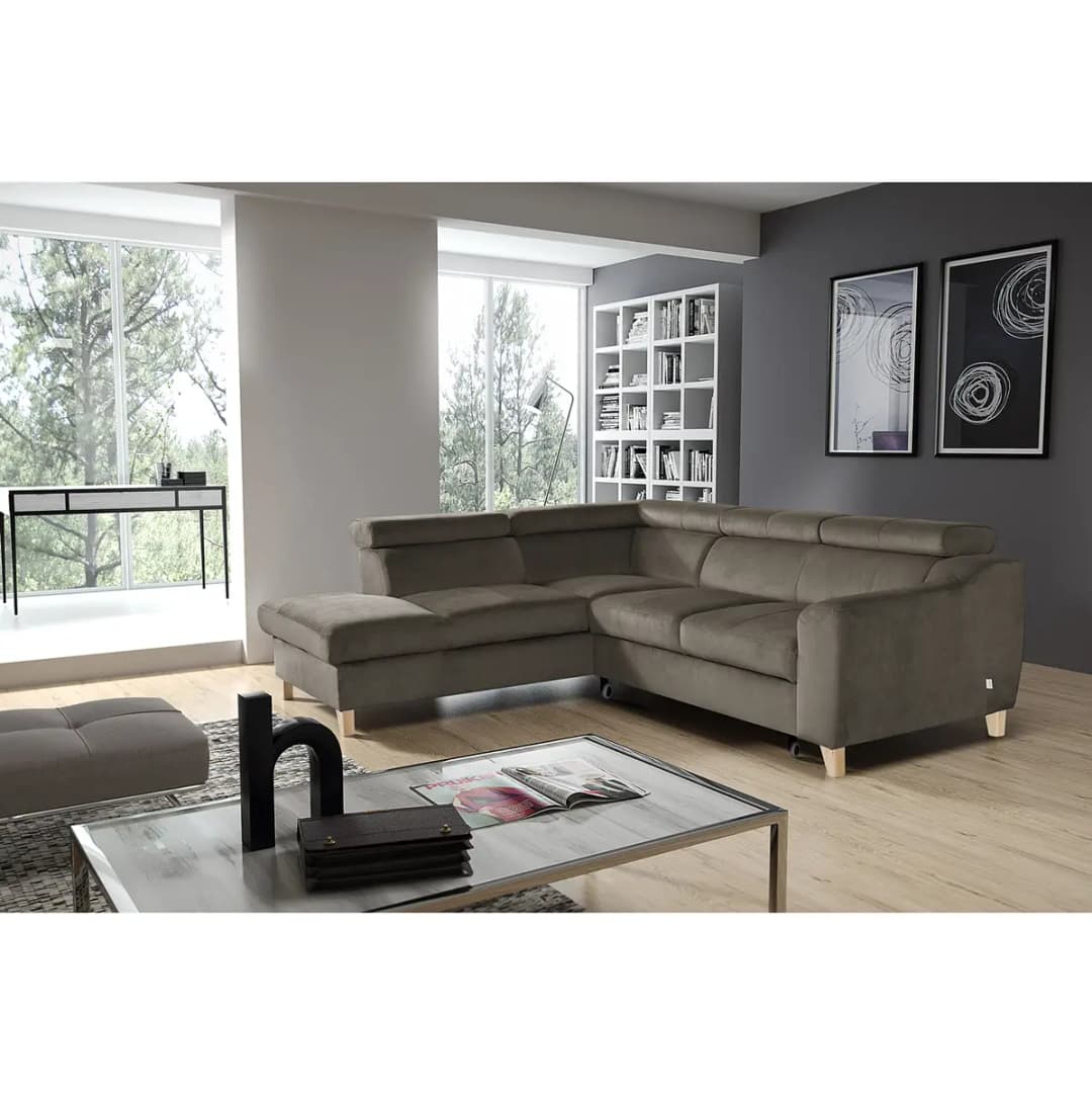 Ecksofa Burnside III | Grau