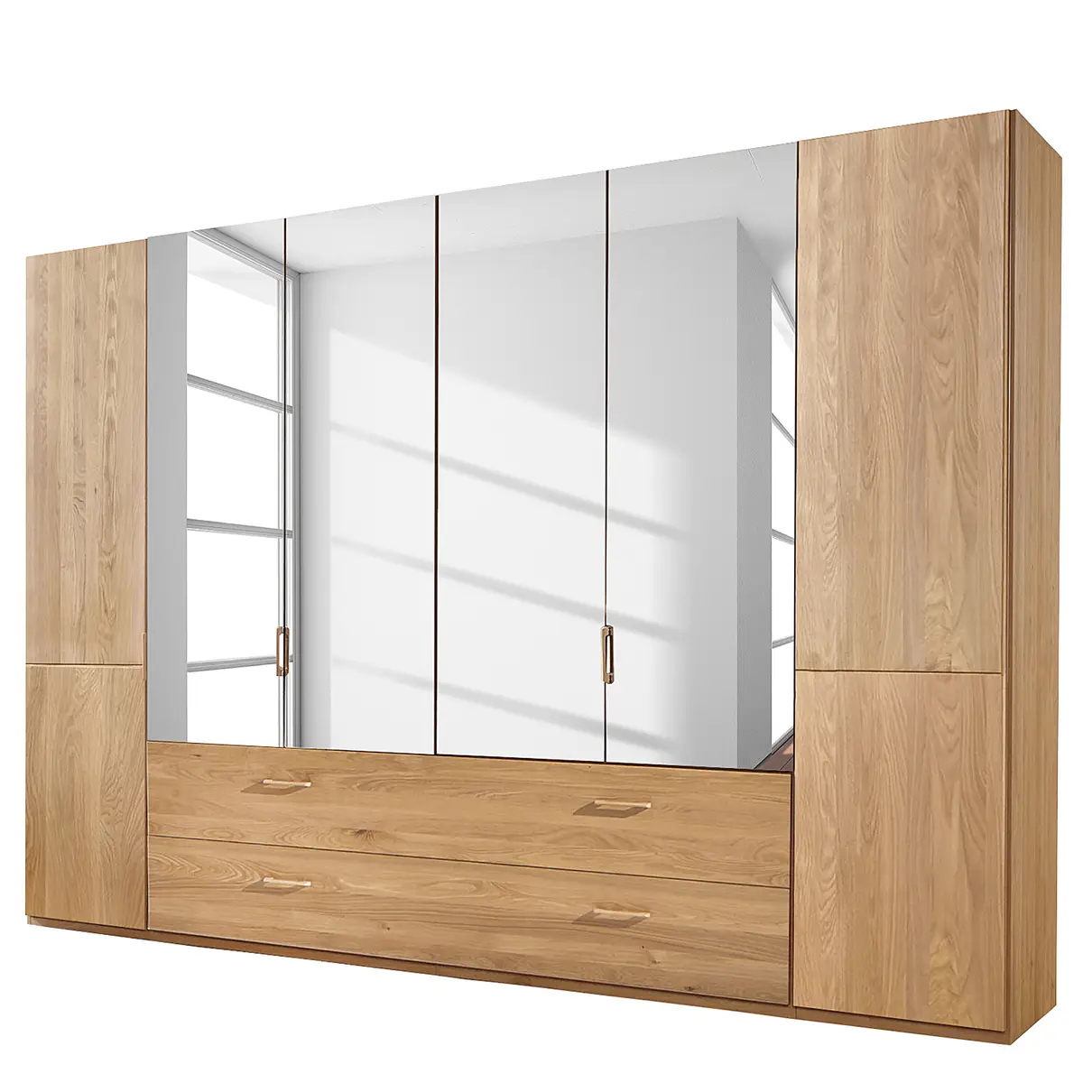 Drehtürenschrank 216cm Braun | Braun