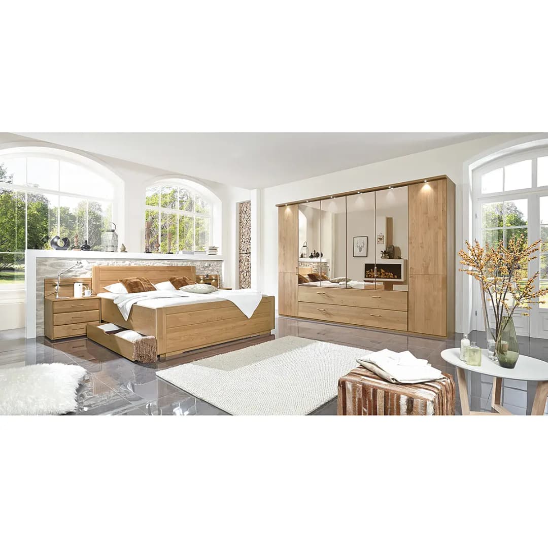 Drehtürenschrank 216cm Braun | Braun