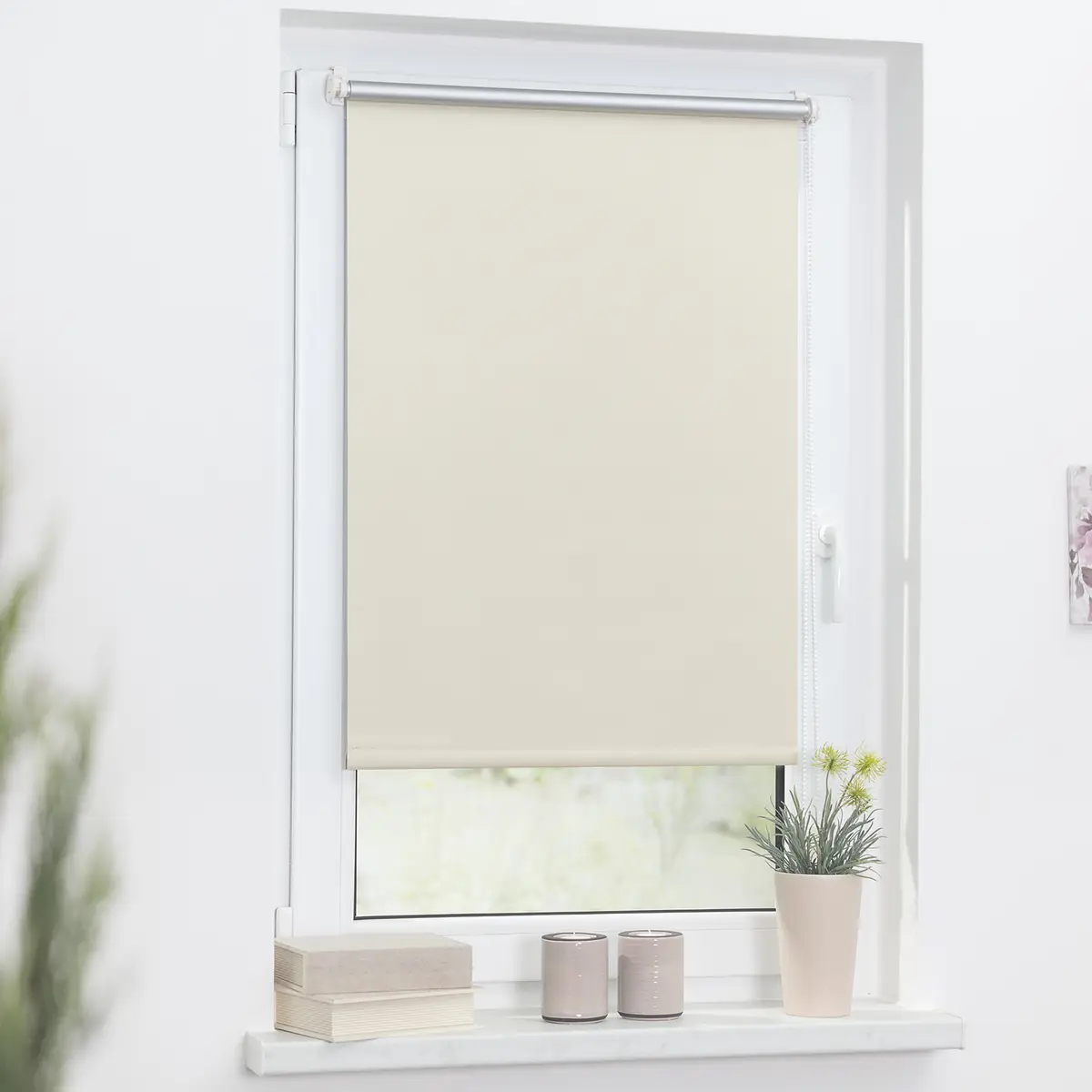 Thermo-Rollo Klemmfix | Beige