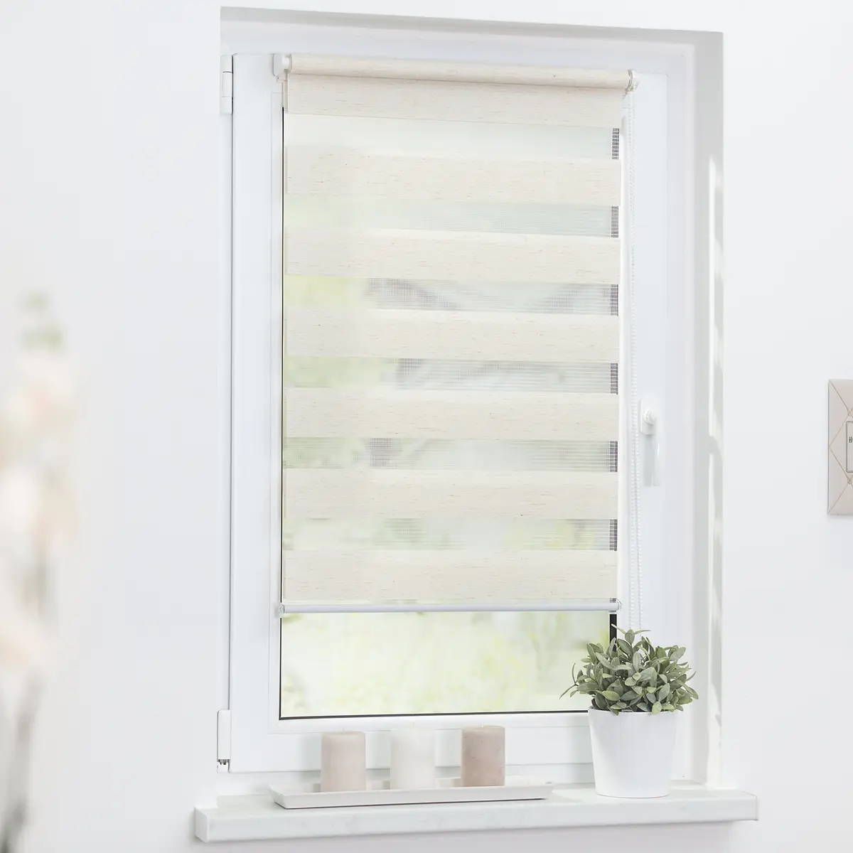 Duo-Rollo Klemmfix | Beige