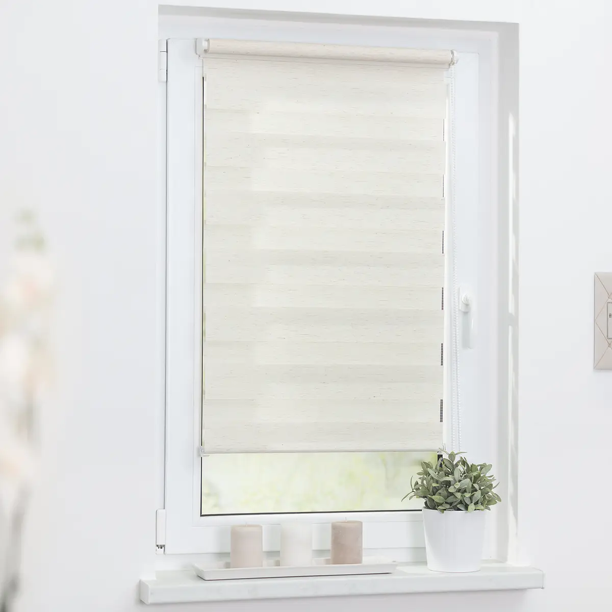 Duo-Rollo Klemmfix | Beige