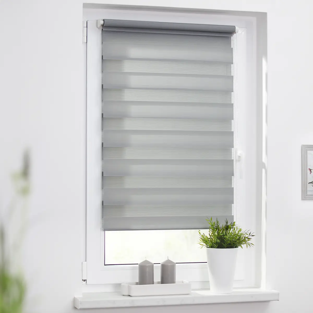 Duo-Rollo Klemmfix | Grau