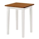 Bartisch 78cm Weiß/Kiefer Weiß/Kiefer Bernstein | Holztöne