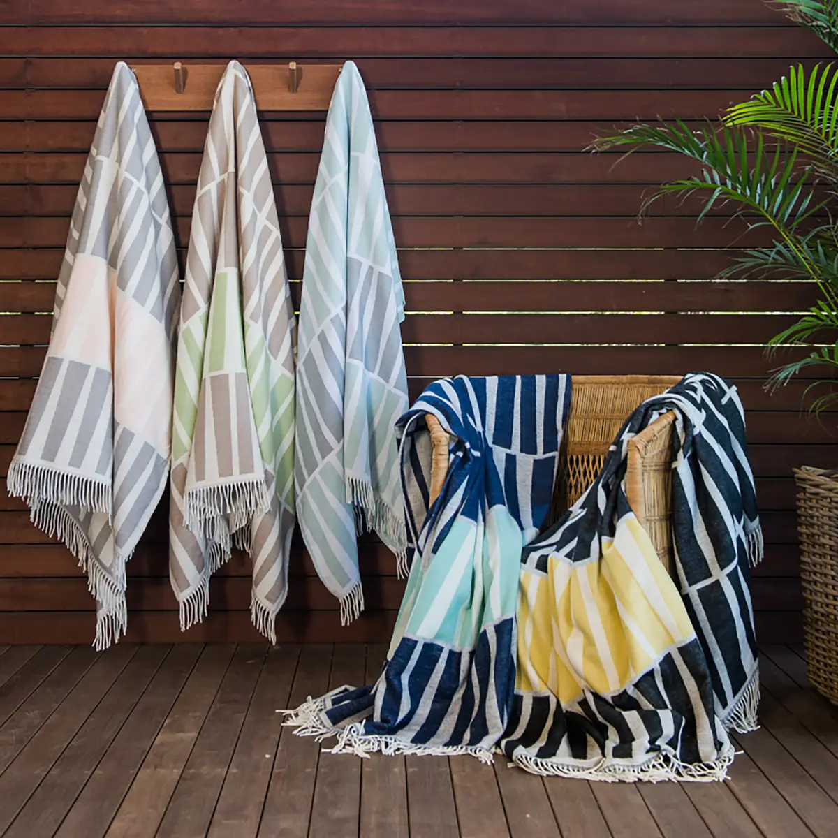 Plaid Amanda Cotton Acacia | Mehrfarbig