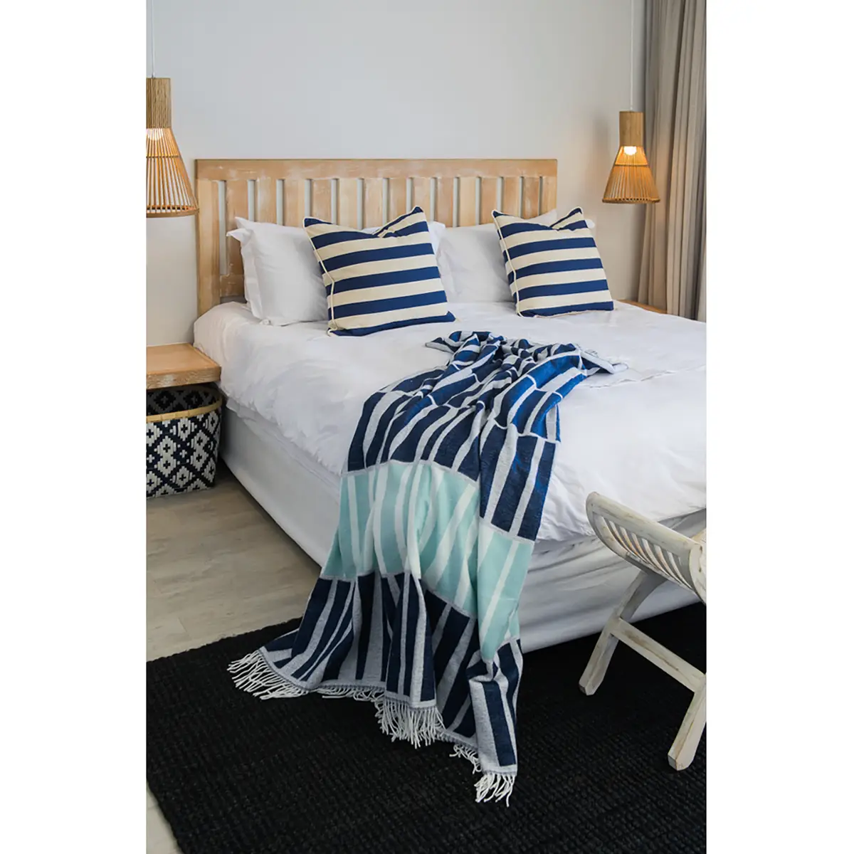 Plaid Amanda Cotton Acacia | Blau