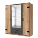 Drehtürenschrank Cork 180cm Braun | Braun