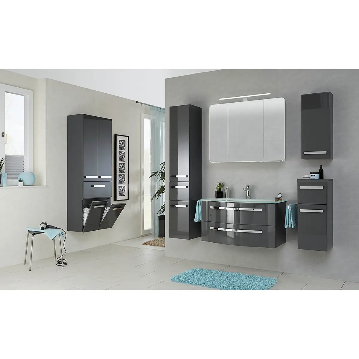 Badezimmerset 4005 VII | Grau