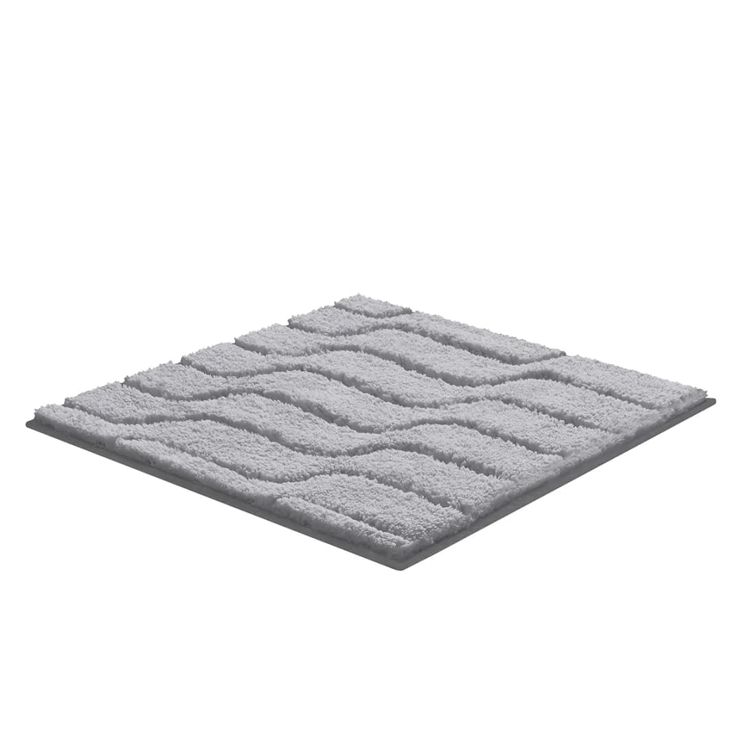 Badematte Vogue 60 x 60cm Grau/Hellgrau | Grau