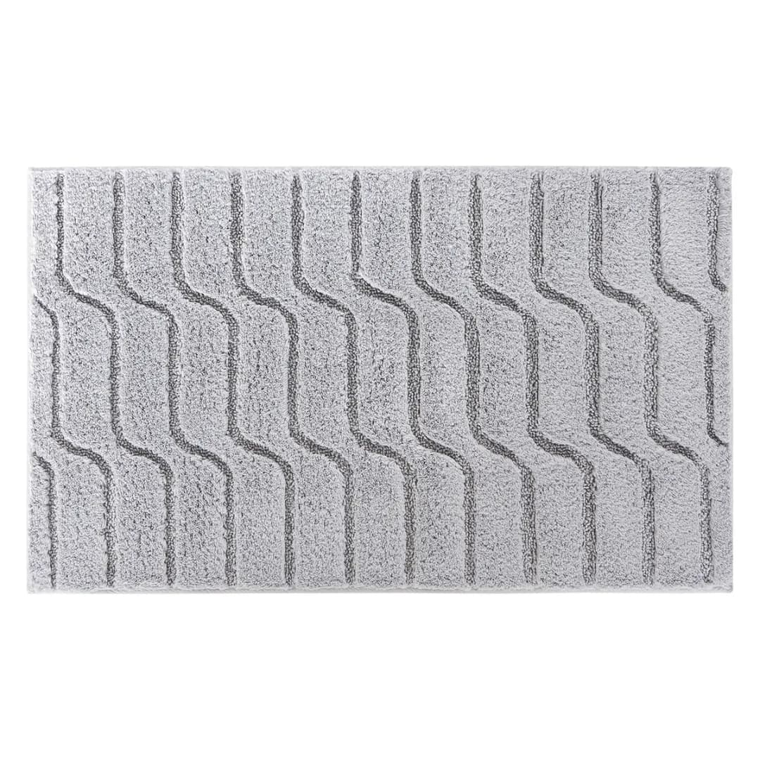 Badematte Vogue 70 x 120cm Grau/Hellgrau | Grau