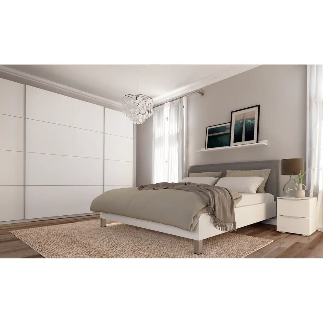Schwebetürenschrank pure | Weiß