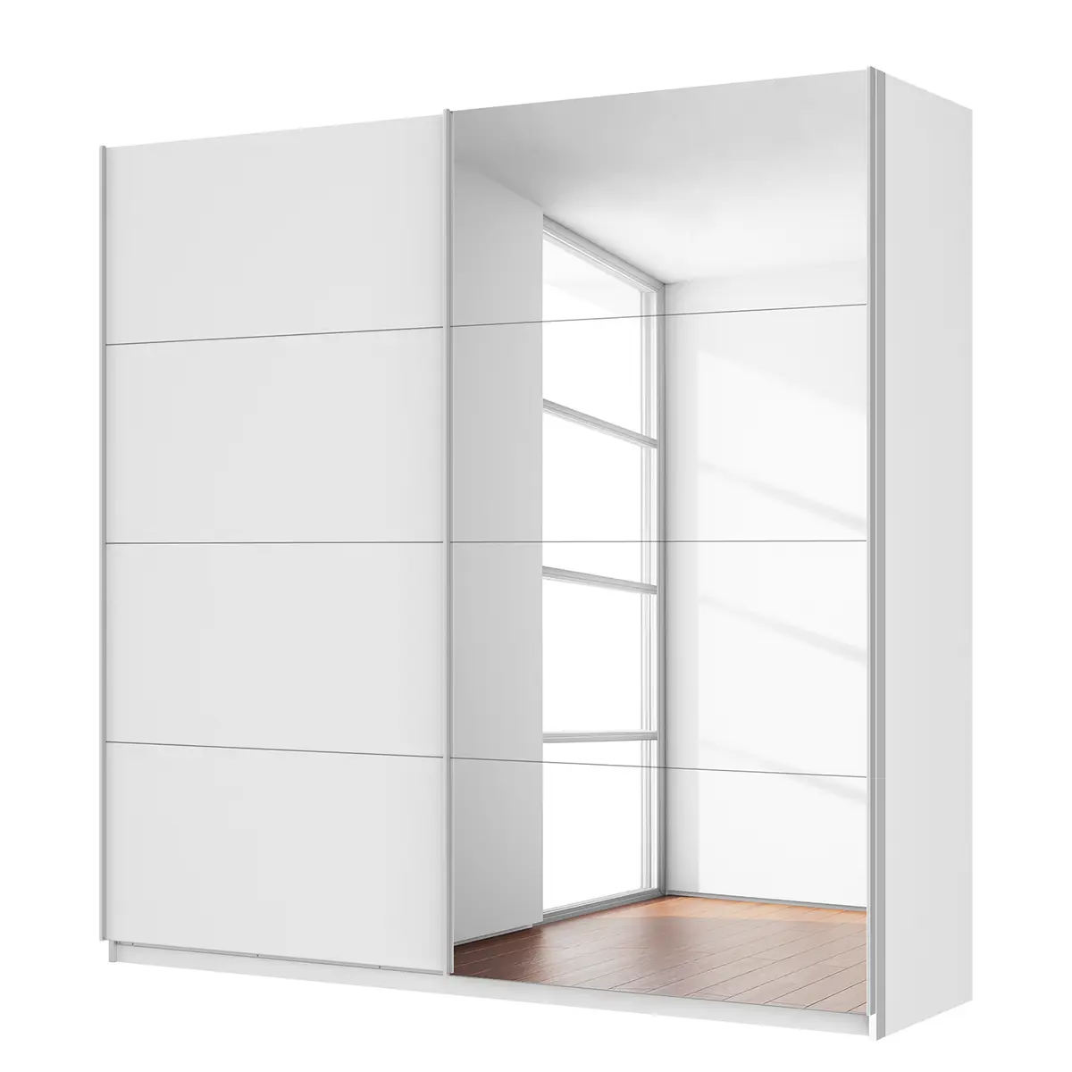 Schwebetürenschrank pure reflect | Mehrfarbig