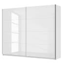 Schwebetürenschrank pure gloss | Weiß