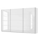 Schwebetürenschrank pure gloss | Weiß