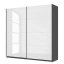 Schwebetürenschrank pure gloss | Weiß