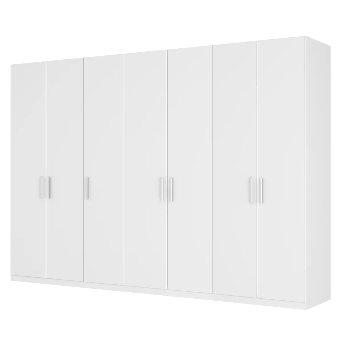 Drehtürenschrank pure 315 x 222cm Beige/Alpinweiß | Weiß