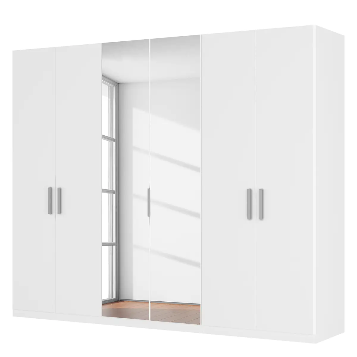 Drehtürenschrank pure reflect | Beige