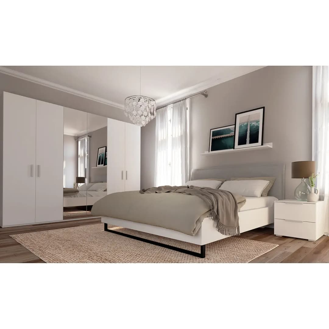 Drehtürenschrank pure reflect | Beige