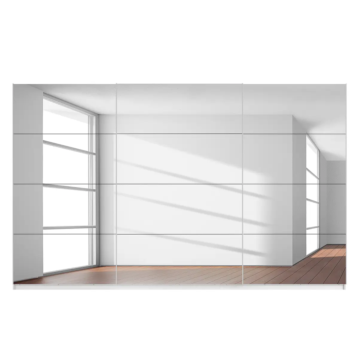 Schwebetürenschrank reflect | Beige