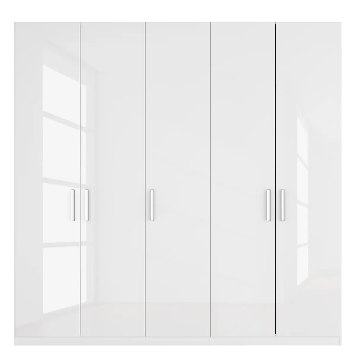 Drehtürenschrank pure gloss | Weiß